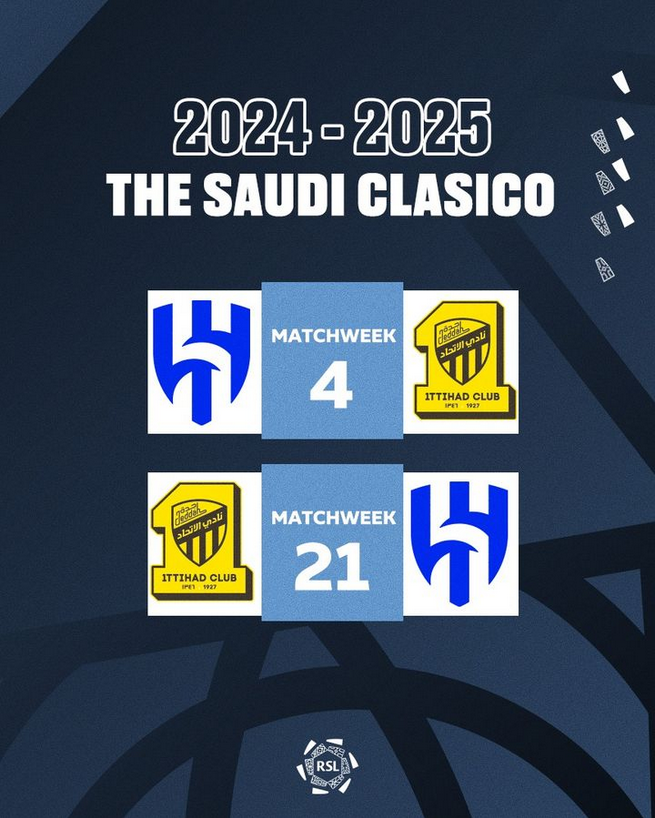 Calendario Saudi Pro League 2024/'25